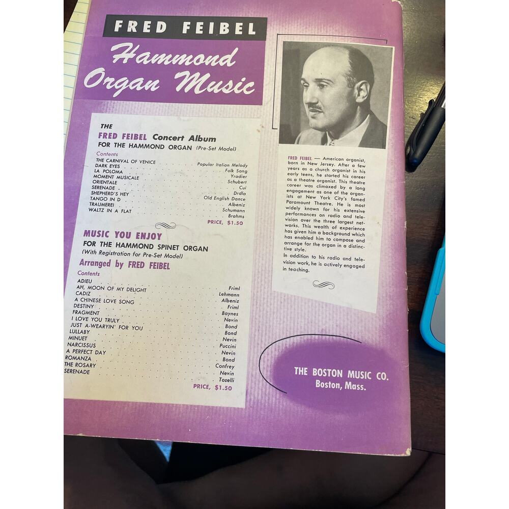 Sacred Songs You Enjoy Hammond Organ Fred Feibel